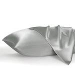 Bedsure Satin Pillowcase, Similar to Silk Pillow Cases Queen Size Set of 2, Cooling Pillow Case for Hot Sleepers with Envelope Closure, Gifts for Women Men, Silver Grey, 20x30 Inches, 2pcs
