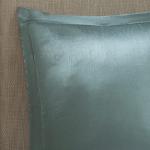 Madison Park 24 Piece Faux Silk Paisley Queen Comforter Set with Matching Curtains, Down Alternative Hypoallergenic - Teal, Queen (90 in x 90 in)
