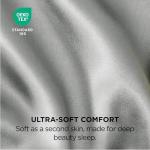 Bedsure Satin Pillowcase, Similar to Silk Pillow Cases Queen Size Set of 2, Cooling Pillow Case for Hot Sleepers with Envelope Closure, Gifts for Women Men, Silver Grey, 20x30 Inches, 2pcs