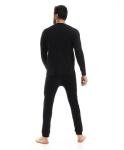 Egyptian Cotton Thermal Set for Men 100% Cotton Material Egyptian Cottonil (Black, X-Large)