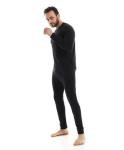 Egyptian Cotton Thermal Set for Men 100% Cotton Material Egyptian Cottonil (Black, X-Large)