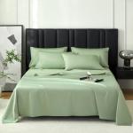 DCSKY 100% Egyptian Cotton Sheets King Size Bed Set, Deep Pocket King Sheet set-1600 Thread Count Cotton Naturally Cool Soft Breathable No Pill Elasticated Luxury Bedding for All Seasons(sage Green)