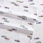 Eddie Bauer Kids - Twin XL Sheets, Stain-Resistant Toddler Bedding with Matching Sham(s), Super Soft, Ideal Boy Room Essentials (Fish Lake White, Twin XL)