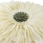 OiseauVoler 3D Sunflower Handmade Throw Pillow Covers Decorative Floral Pillowcases Cushion Covers for Couch Living Room Home Decor Creamy White 18x18 Inches