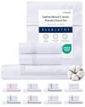 Ella Jayne Duvet Cover Full (3 Pieces), 100% Cotton Percale, Full/Queen, Soft Breathable & Lightweight, Including Full Size Duvet Cover (1 Piece) 90 x 90 Inches with 2 Pillow Shams (White Design)