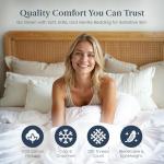 Ella Jayne Duvet Cover Full (3 Pieces), 100% Cotton Percale, Full/Queen, Soft Breathable & Lightweight, Including Full Size Duvet Cover (1 Piece) 90 x 90 Inches with 2 Pillow Shams (White Design)