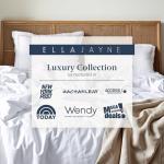 Ella Jayne Duvet Cover Full (3 Pieces), 100% Cotton Percale, Full/Queen, Soft Breathable & Lightweight, Including Full Size Duvet Cover (1 Piece) 90 x 90 Inches with 2 Pillow Shams (White Design)
