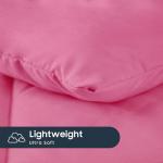 Wake In Cloud - Toddler Bedding Set for Boys Girls, 4 Pieces Soft Crib Bed Set Including Comforter, Sheets and Pillowcase, Hot Pink