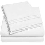 1500 Supreme Collection Queen Sheet Sets White - Luxury Hotel Bed Sheets and Pillowcase Set for Queen Mattress - Extra Soft, Elastic Corner Straps, Deep Pocket Sheets, Queen White