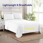 1500 Supreme Collection Queen Sheet Sets White - Luxury Hotel Bed Sheets and Pillowcase Set for Queen Mattress - Extra Soft, Elastic Corner Straps, Deep Pocket Sheets, Queen White