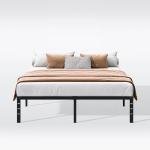 Hafenpo 14 Inch Queen Bed Frame - Sturdy Metal Platform Queen Size, No Box Spring Needed, Heavy Duty, Easy Assembly, Strong Bearing Capacity, Under Bed Storage, Black