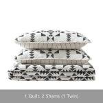 Eddie Bauer - Queen Quilt Set, Reversible Cotton Bedding with Matching Shams, Luxurious Bedding Set (Arrowhead Charcoal, 3 pcs, Queen)