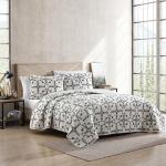 Eddie Bauer - Queen Quilt Set, Reversible Cotton Bedding with Matching Shams, Luxurious Bedding Set (Arrowhead Charcoal, 3 pcs, Queen)