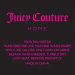 Juicy Couture Full Size Satin Bed Sheet Set, Deep Pocket Silky Full Sheet Set with 1 Fitted Sheet, 1 Flat Sheet and 2 Pillow Case, Wrinkle Resistant and Anti Pilling Bed Sheets - Black