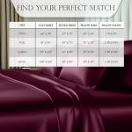 DECOLURE Satin Bed Sheets - 4 Piece Luxury Silky Full Size Bedding Set - Softer Than Silk, Wrinkle-Free with 15” Deep Pocket Fitted Sheet, Perfect for Hair & Skin, Gifts for Women (Rosewood-01)