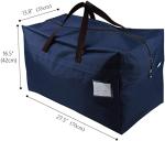 iwill CREATE PRO Pack of 3 100L Large Size Clothing Bedding Storage Bags with Carry Handles, Duffle Bag for Travel Big Carry Bag for RV Travel, House Moving Bags, Blue