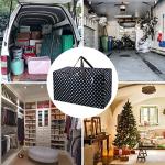 iwill CREATE PRO Pack of 3 100L Large Size Clothing Bedding Storage Bags with Carry Handles, Duffle Bag for Travel Big Carry Bag for RV Travel, House Moving Bags, Blue