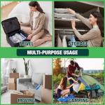 HIBAG Vacuum Storage Bags with Electric Pump, Vacuum Seal Space Saver Bags for Clothes, Clothing, Pillows, Blanket Bedding Comforters, Jumbo 10 pack