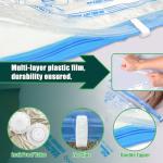 HIBAG Vacuum Storage Bags with Electric Pump, Vacuum Seal Space Saver Bags for Clothes, Clothing, Pillows, Blanket Bedding Comforters, Jumbo 10 pack