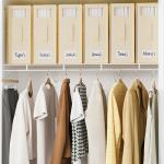 SheetCube Bed Sheet Organizers and Storage 8 Pack, Foldable Linen Closet Organizer with Window and Label, Bedding Folder Storage Box Container for Blanket, Duvet Cover Set, Bed Sheet Set - Beige