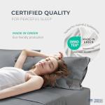 THREAD SPREAD 100% Egyptian Cotton Sheets Queen Size - 1500 Thread Count 4 PC Queen Sheet Set Egyptian Cotton, Sateen Luxury Sheets Queen Size, High Thread Count Sheets, 17" Deep Pocket - Dark Grey