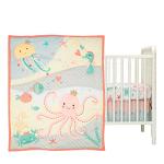 Bedtime Originals Ocean Mist 3Piece Crib Bedding Set, Multicolor