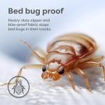 HOSPITOLOGY PRODUCTS Mattress Encasement - Zippered Bed Bug Dust Mite Proof Hypoallergenic - Sleep Defense System - King - Waterproof - Stretchable - Standard 12" Depth - 78" W x 80" L