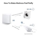 EASELAND Queen Size Mattress Pad Pillow Top Mattress Cover Quilted Fitted Mattress Protector Cotton Top Stretches up 8-21" Deep Pocket Cooling Mattress Topper (60x80 inch, White)