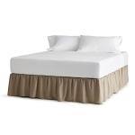 Linenspa 14 Inch Microfiber Ruffle Bed Skirt - Wrinkle and Fade Resistant - Machine Washable - Easy Use Ruffle Bed Skirt