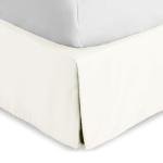 Bare Home Queen Bed Skirt - 15-Inch Tailored Drop Easy Fit - Bed Skirt for Beds - Center & Corner Pleats (Queen, Cream)