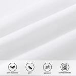 Easy-Going Bed Skirt for Twin or Full Size Bed, 14 Inch Tailored Drop, Fitted with Adjustable Elastic Belt, Convenient to Use Without Lift The Mattress (Twin/Full, White)