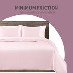 Cobedzy 4 Pcs Blush Pink Satin Sheets Queen Size Silky Satin Bedding Sheets Set with 1 Deep Pocket Fitted Sheet, 1 Flat Sheet, 2 Pillowcase