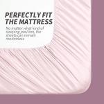 Cobedzy 4 Pcs Blush Pink Satin Sheets Queen Size Silky Satin Bedding Sheets Set with 1 Deep Pocket Fitted Sheet, 1 Flat Sheet, 2 Pillowcase