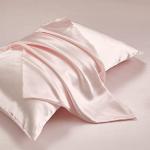 HommxJF 5Pcs Blush Pink Silk Sheets Full,Blush Pink Satin Sheets Set Full Size Silky Comforter Bedding Sheets with 1 Satin Flat Sheet,1Deep Pocket Fitted Sheet,3 Pillowcases with Envelope Closure
