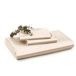 Vonty 3-Piece Silky Satin Duvet Cover Set King Size Duvet Cover, Organic Natural 400TC Beige Duvet Cover Set - Luxury & Sexy Bedding Duvet Covers with Zipper Closure(No Comforter)