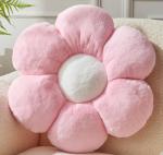 Vdoioe Pink Flower Pillow，Flower Shaped Throw Pillow 15.7In Daisy Pillow Cushion Cute Flower Seating Cushion Home Decorative Pillows for Sofa Couch Bed