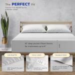 THREAD SPREAD Egyptian Cotton Sheets King Size - 4 Pc 1000 Thread Count Bed Sheet Set, Luxury Egyptian Cotton Cooling Sheet for King Size Bed, Soft Sateen Weave Upto 18" Deep Pocket - Light Grey