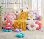 Vdoioe Pink Flower Pillow，Flower Shaped Throw Pillow 15.7In Daisy Pillow Cushion Cute Flower Seating Cushion Home Decorative Pillows for Sofa Couch Bed