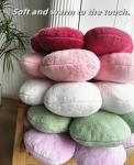Vdoioe Pink Flower Pillow，Flower Shaped Throw Pillow 15.7In Daisy Pillow Cushion Cute Flower Seating Cushion Home Decorative Pillows for Sofa Couch Bed