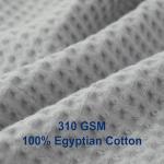 100% Egyptian Cotton Duvet Cover Set Queen Size, Waffle Weave Duvet Cover, 600 TC Soft Breathable Luxury Textured Bedding Set for All Season, 3 PCS, 1 Duvet Cover and 2 Pillowcases, Gray, 90"x90"