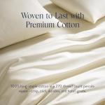 Brooklinen Luxury Percale Duvet Cover – 100% Cotton, Cool, Crisp, Extra-Long Corner Ties, Button Closure, Soft & Breathable – Machine Washable, Duvet Cover King/California King Bed Sizes (Cream)