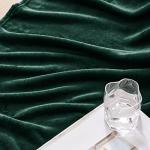 Exclusivo Mezcla Extra Large Fleece Throw Blanket for Couch, Sofa, 300GSM Super Soft and Warm Blankets, Forest Green Throw All Season Use, Cozy, Plush, Lightweight, 50x70 Inches