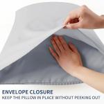 100% Egyptian Cotton Duvet Cover Set Queen Size, Waffle Weave Duvet Cover, 600 TC Soft Breathable Luxury Textured Bedding Set for All Season, 3 PCS, 1 Duvet Cover and 2 Pillowcases, Gray, 90"x90"