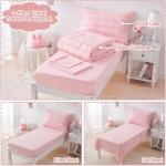 Pink Toddler Bedding Set for Girls 4-Piece Boho Tufted Toddler Comforter Set Jacquard Tufts Bed-in-a-Bag Crib Toddler Bed Sheet Set for Kids with Comforter, Flat Sheet, Fitted Sheet, Pillowcase