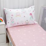 david's kids 4 Piece Toddler Bedding Set - Soft Breathable Toddler Bedding Set for Girls, Includes Quilted Comforter, Flat Sheet, Fitted Sheet and Pillowcase, Princess