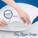 Utopia Bedding Waterproof Queen Size Pillow Protectors Zippered (4 Pack, White), Dust Mite and Bed Bug Proof Pillow case Protectors, Moisture Wicking Pillow Encasement Covers 20 x 28 Inches