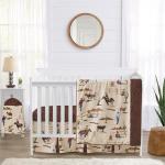 Sweet Jojo Designs 4-Piece Baby Crib Bedding Set (Western Cowboy Print) for Boys, Infants/Nursery incl. Blanket, Fitted Sheet, Skirt, Diaper Stacker (Country, Farm, Horse Ranch, Wild West, Southern)