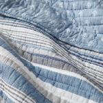 Nautica- Twin Quilt Set, Cotton Reversible Bedding with Matching Sham, Dorm Room Essentials (Jettison Grey, Twin)