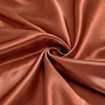 Ersmak 7 Pieces Satin Sheets Set Full Size, Luxury Silky Rust Orange Satin Bed Sheets Set with 1 Deep Pocket Fitted Sheet, 1 Soft Flat Sheet, 4 Queen Pillowcases and 1 Body Pillowcase