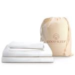 1000 Thread Count Egyptian Cotton Sheets Full Size, 4 Pc Luxury Sheets Set, Long Staple 100% Cotton Sheets for Full Size Bed, 16" Deep Pocket Hotel Style Sheets, Sateen Sheets Full, White